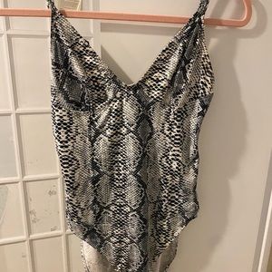 Snakeskin bodysuit